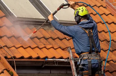 Démoussage et hydrofuge de toiture aux Moutiers-en-Cinglais